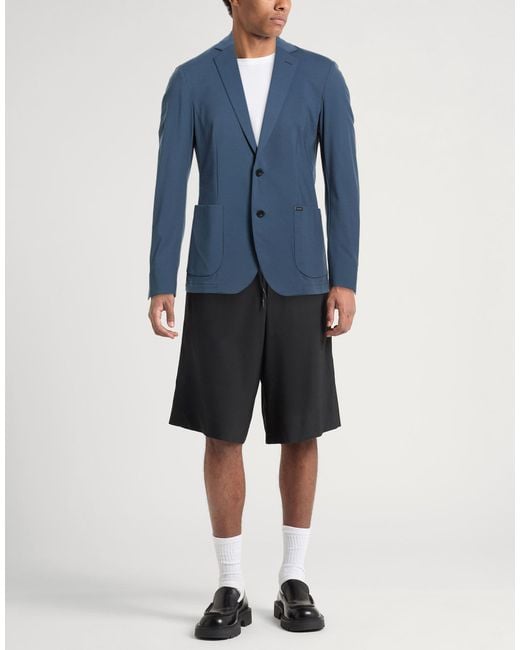 Tombolini Blue Blazer Polyamide, Elastane for men