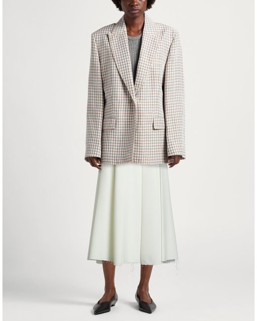 Department 5 White Midi Skirt Polyester