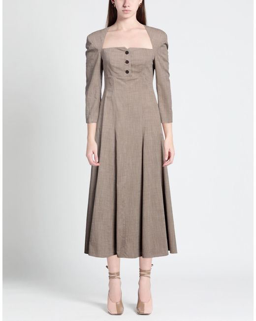Philosophy Di Lorenzo Serafini Natural Midi Dress