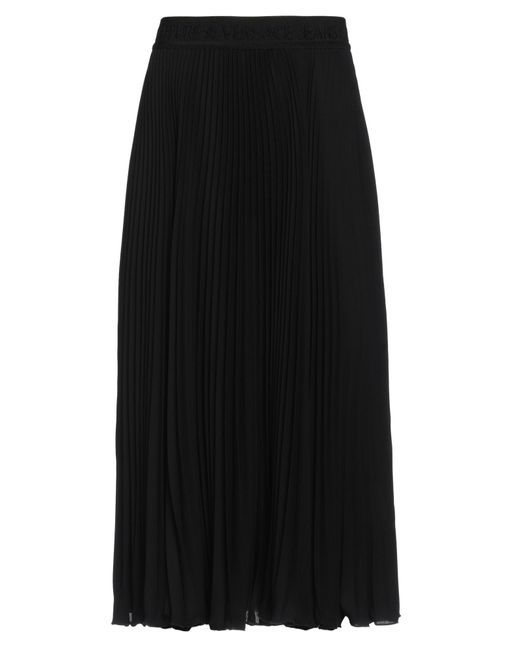 Versace Jeans Black Midi Skirt