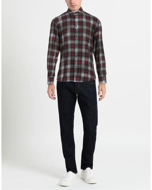 Camicia di Deperlu in Gray da Uomo