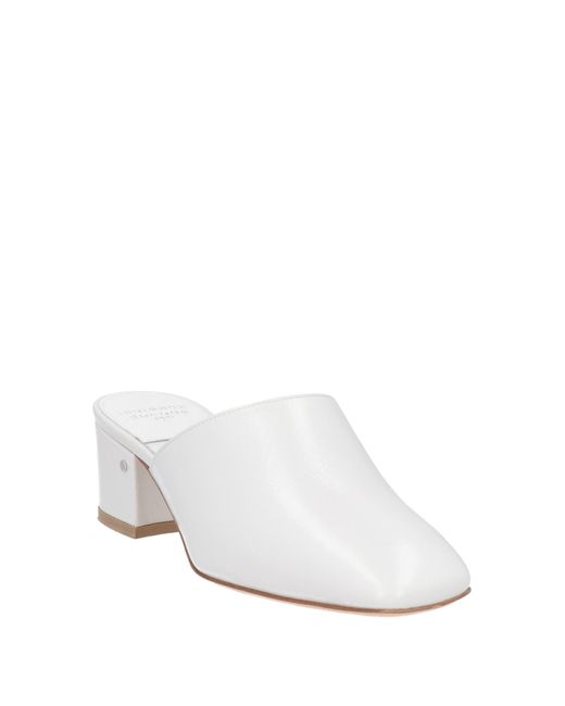 Laurence Dacade White Mules & Clogs