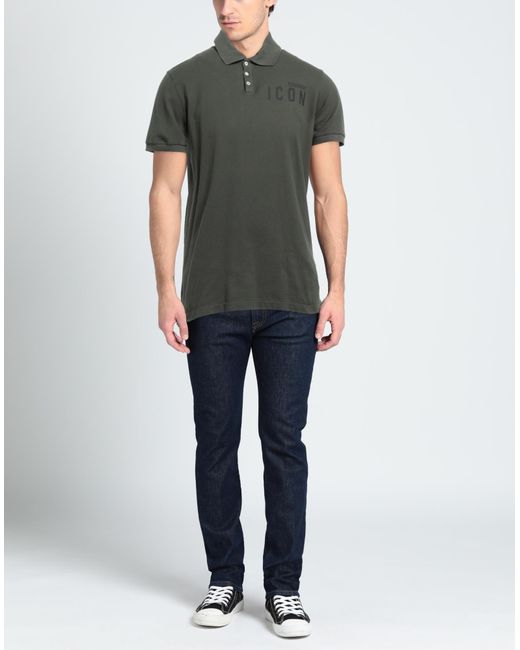 DSquared² Green Polo Shirt for men