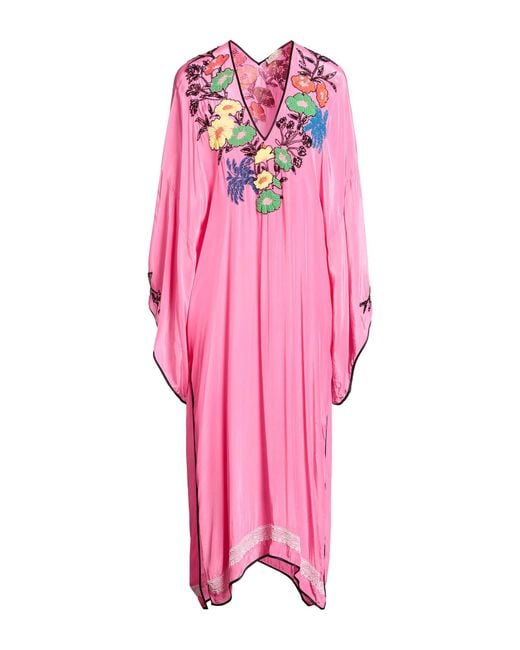 Anjuna Pink Midi Dresses