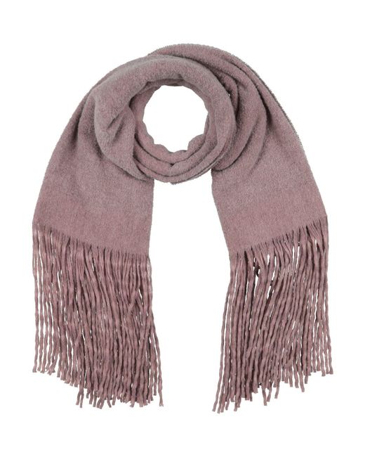 Moorer Purple Scarf Wool, Alpaca Wool, Polyamide