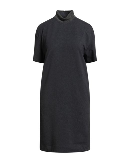 Brunello Cucinelli Black Mini Dress