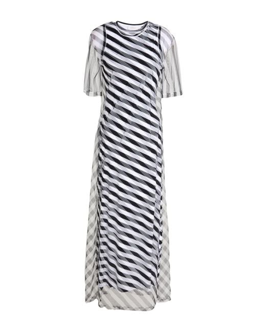Sportmax White Maxi Dress Polyamide, Elastane