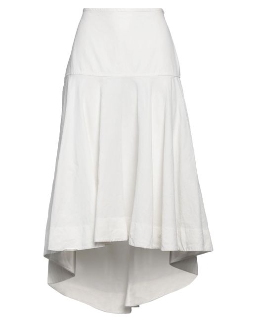 Jil Sander White Midi-Rock