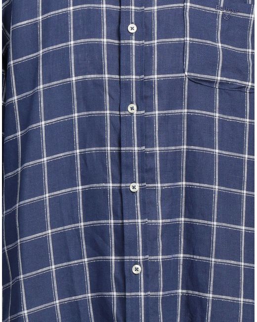 Camisa Barbour de hombre de color Blue