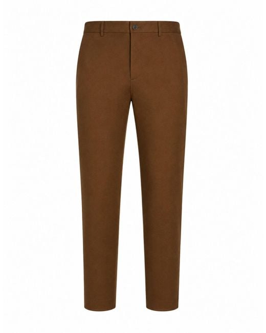 Canali Brown Pants Wool, Cashmere for men