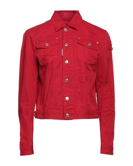DSquared² Red Denim Outerwear