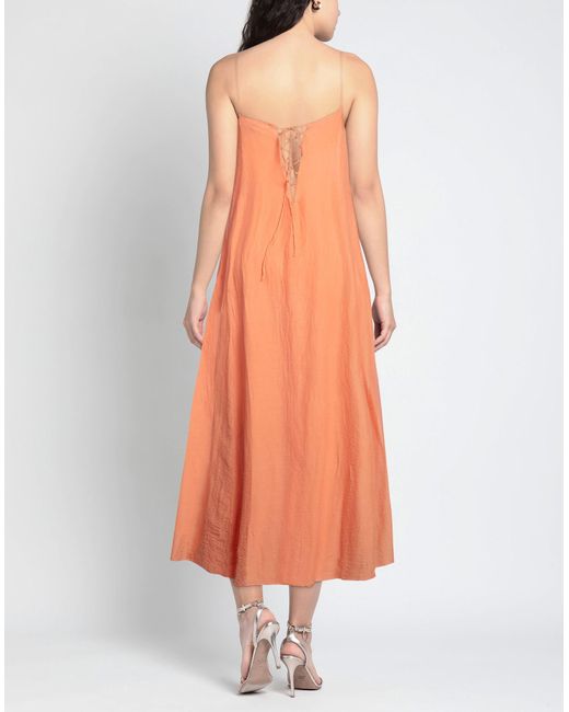 Pomandère Orange Maxi Dress