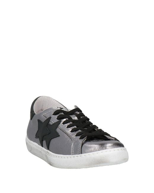 2 Star White Sneakers Leather
