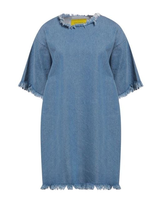 Marques'Almeida Blue Mini Dress