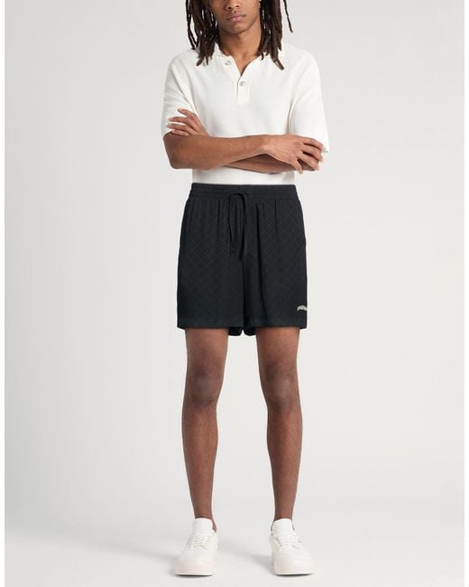 Casablanca Black Shorts & Bermuda Shorts Silk for men