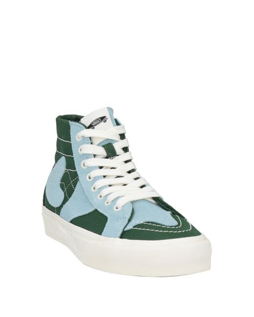 Vans Green Sneakers Leather, Textile Fibers