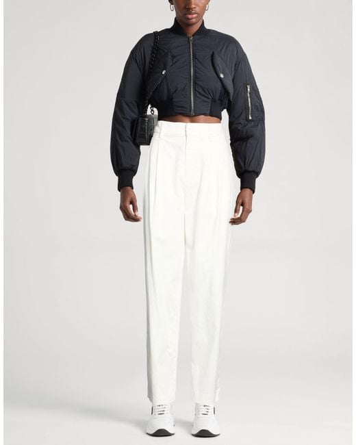 Dondup White Pants Cotton, Elastane