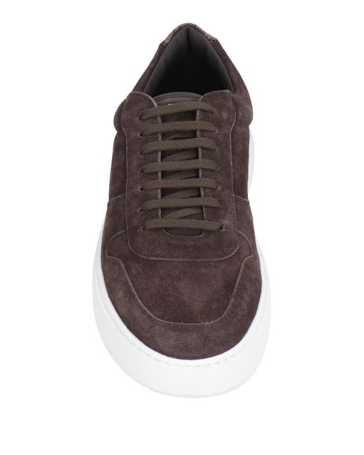Herno Brown Sneakers Leather for men