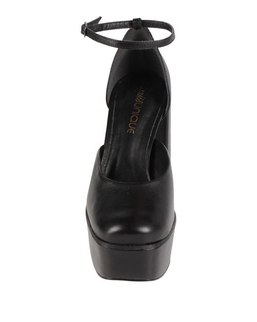 Miss Unique Black Pumps Leather