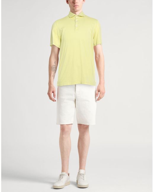 Fedeli Yellow Polo Shirt for men