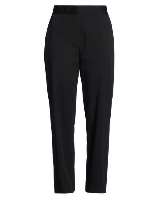 RUE DU BAC Black Pants Polyester, Viscose, Elastane