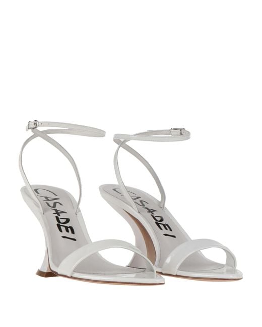 Casadei White Sandals