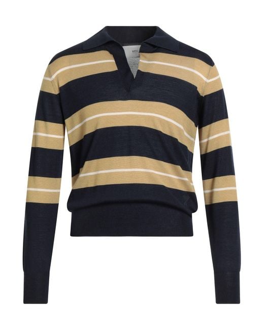 AMI Blue Midnight Sweater Merino Wool, Silk for men