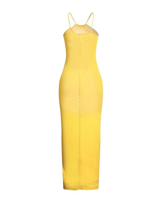 Rick Owens Yellow Maxi Dress