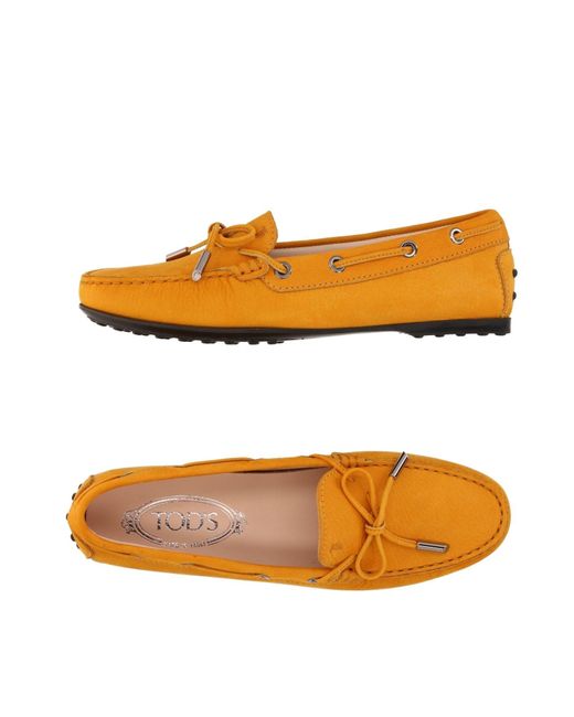 Tod's Orange Loafers
