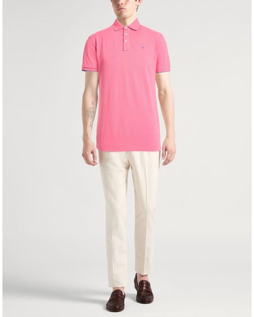 Polo Hackett pour homme en coloris Pink