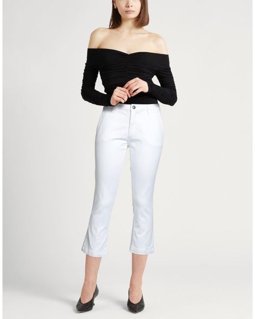 AT.P.CO White Pants Cotton, Elastane