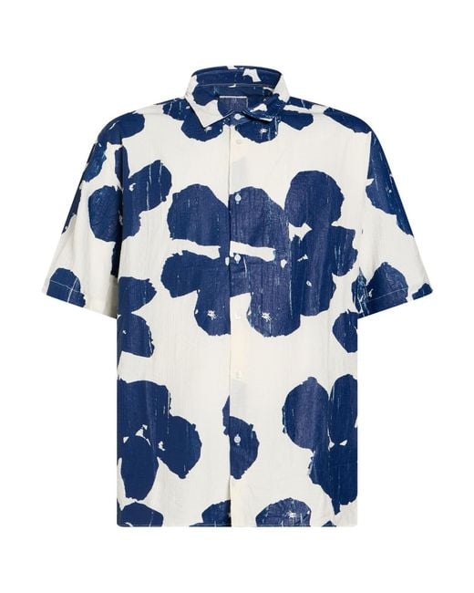 FAMILY FIRST Blue Shirt Viscose, Polyamide for men