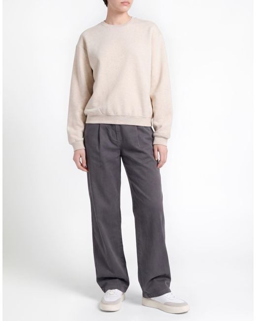 Skims White Light Sweatshirt Cotton, Polyester