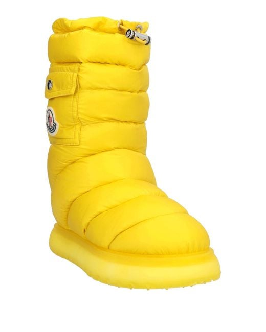 Moncler Yellow Ankle Boots