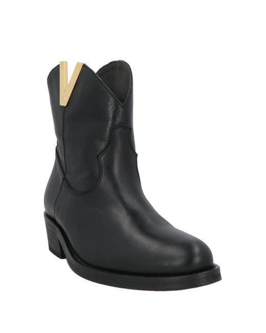 Via Roma 15 Black Ankle Boots