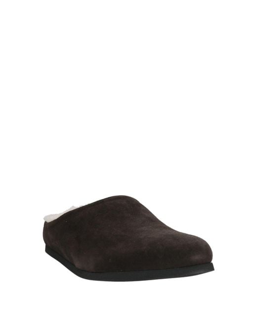 Common Projects Black Mules & Clogs