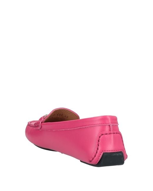 fuchsia pink loafers