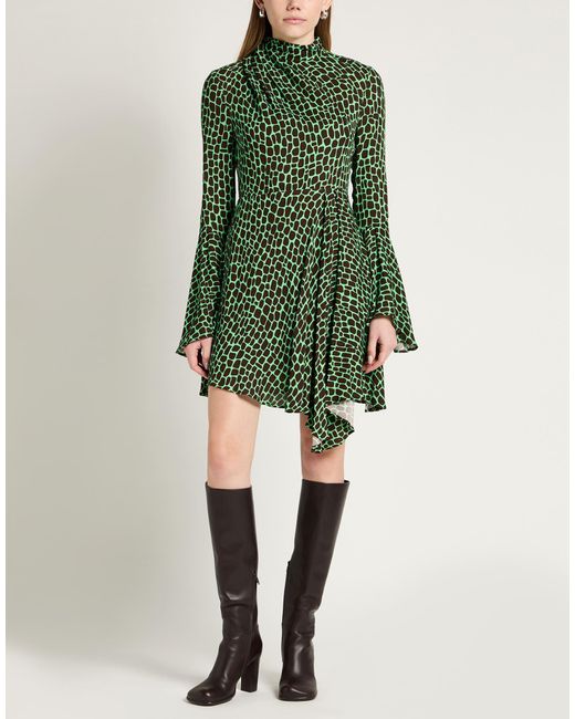 MSGM Green Mini Dress