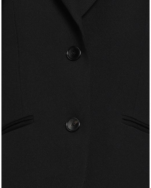 Del Core Black Blazer Virgin Wool