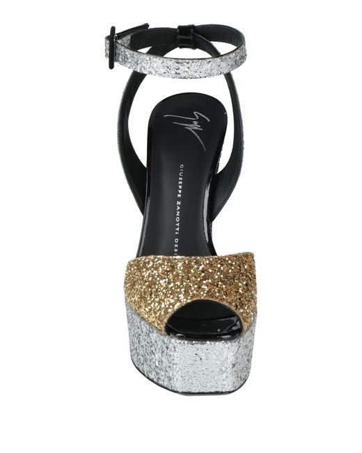 Giuseppe Zanotti Metallic Sandals Leather