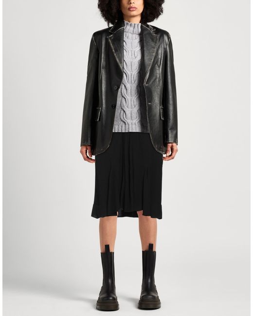 Isabel Marant Black Midi Skirt Triacetate, Polyester