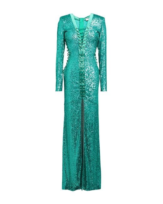 Elisabetta Franchi Green Maxi Dress