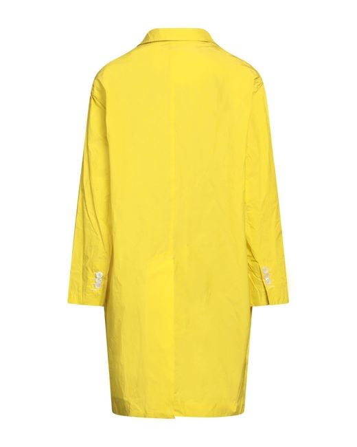 DSquared² Yellow Overcoat & Trench Coat