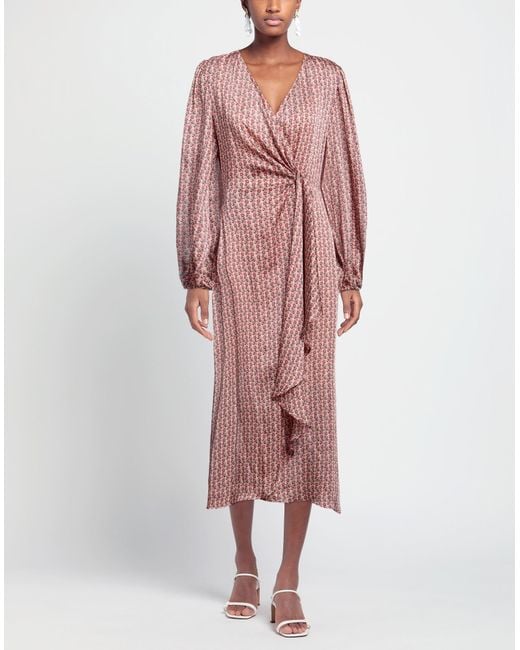 Maje Pink Midi Dress