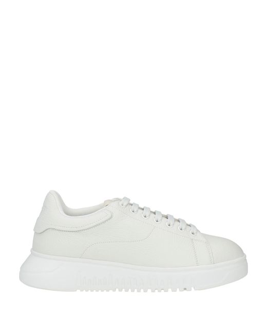 Emporio Armani White Sneakers Leather