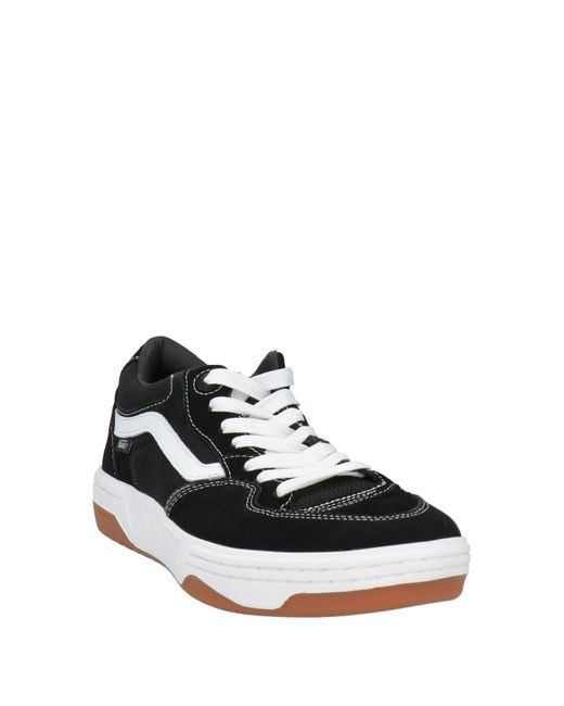 Vans White Sneakers Leather, Textile Fibers for men