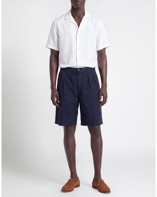 Aspesi Blue Midnight Shorts & Bermuda Shorts Cotton for men
