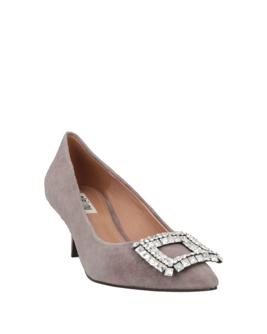 Bibi Lou Gray Pumps