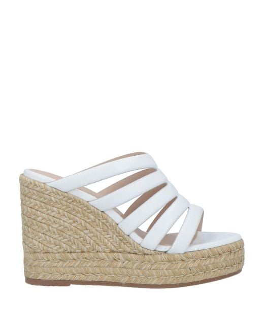 Stuart Weitzman White Espadrilles