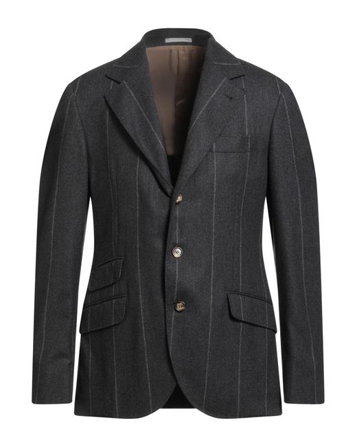 Brunello Cucinelli Black Blazers for men